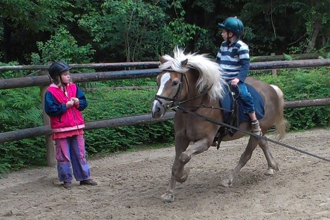 Mutige Schüler beim Galopp